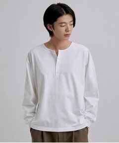tk.TAKEO KIKUCHI / ティーケー タケオキクチ カットソー | ヘンリーネック長袖Tシャツ