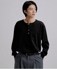 tk.TAKEO KIKUCHI / ティーケー タケオキクチ カットソー | ヘンリーネック長袖Tシャツ