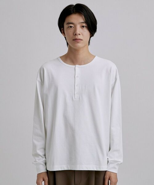 tk.TAKEO KIKUCHI / ティーケー タケオキクチ カットソー | ヘンリーネック長袖Tシャツ | 詳細10