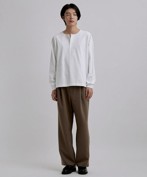 tk.TAKEO KIKUCHI / ティーケー タケオキクチ カットソー | ヘンリーネック長袖Tシャツ | 詳細3