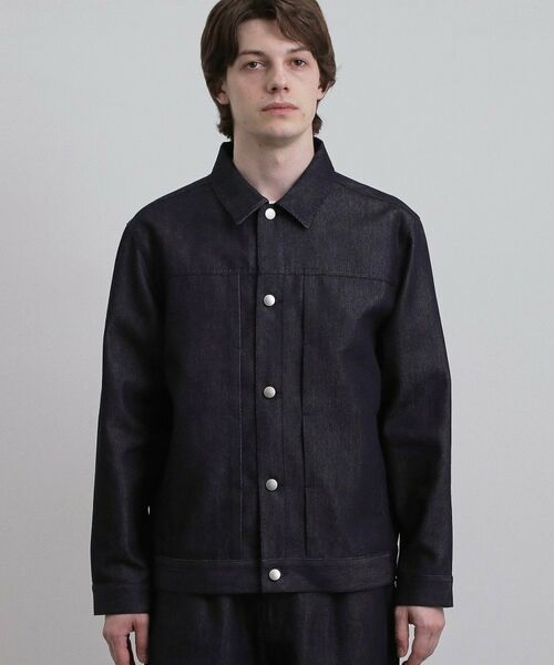 tk.TAKEO KIKUCHI / ティーケー タケオキクチ レザーブルゾン・ジャケット | 【色褪せしにくいデニム】Comfy Fadeless Denim Seriesデニムブルゾン | 詳細10