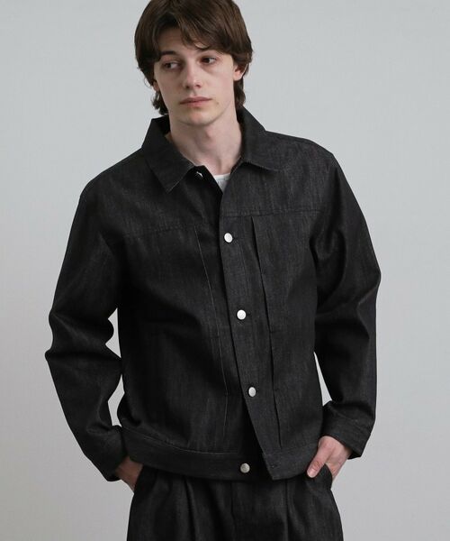 tk.TAKEO KIKUCHI / ティーケー タケオキクチ レザーブルゾン・ジャケット | 【色褪せしにくいデニム】Comfy Fadeless Denim Seriesデニムブルゾン | 詳細2