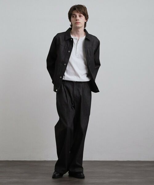 tk.TAKEO KIKUCHI / ティーケー タケオキクチ レザーブルゾン・ジャケット | 【色褪せしにくいデニム】Comfy Fadeless Denim Seriesデニムブルゾン | 詳細3