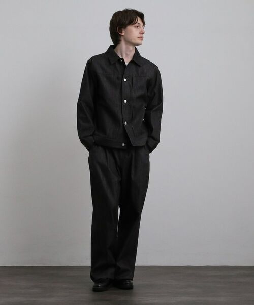 tk.TAKEO KIKUCHI / ティーケー タケオキクチ レザーブルゾン・ジャケット | 【色褪せしにくいデニム】Comfy Fadeless Denim Seriesデニムブルゾン | 詳細4