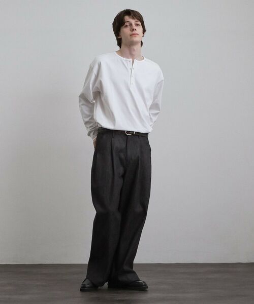 tk.TAKEO KIKUCHI / ティーケー タケオキクチ デニムパンツ | 【色褪せしにくいデニム】Comfy Fadeless Denim Seriesワイドストレートデニム | 詳細3