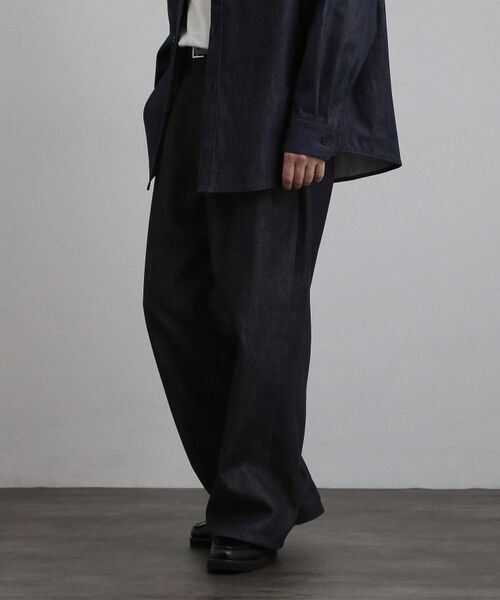 tk.TAKEO KIKUCHI / ティーケー タケオキクチ デニムパンツ | 【色褪せしにくいデニム】Comfy Fadeless Denim Seriesワイドストレートデニム | 詳細6
