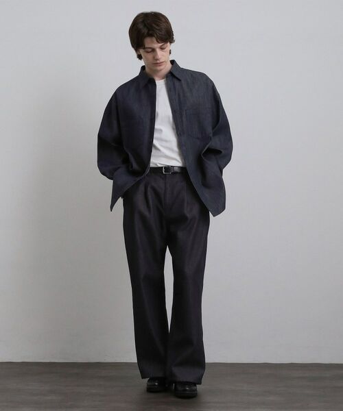 tk.TAKEO KIKUCHI / ティーケー タケオキクチ デニムパンツ | 【色褪せしにくいデニム】Comfy Fadeless Denim Seriesワイドストレートデニム | 詳細7