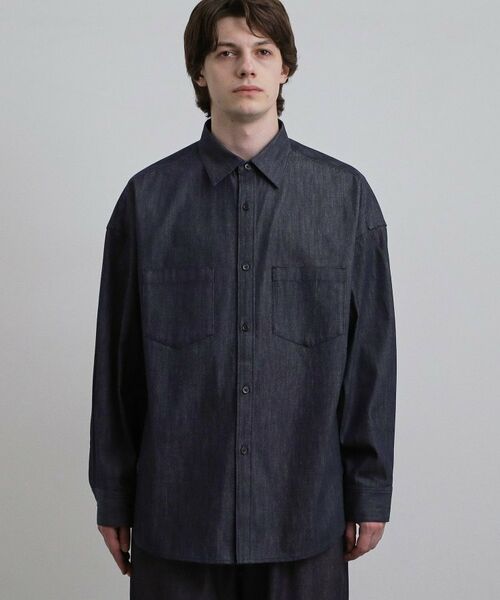 tk.TAKEO KIKUCHI / ティーケー タケオキクチ シャツ・ブラウス | 【色褪せしにくいデニム】Comfy Fadeless Denim Seriesデニムシャツ | 詳細10