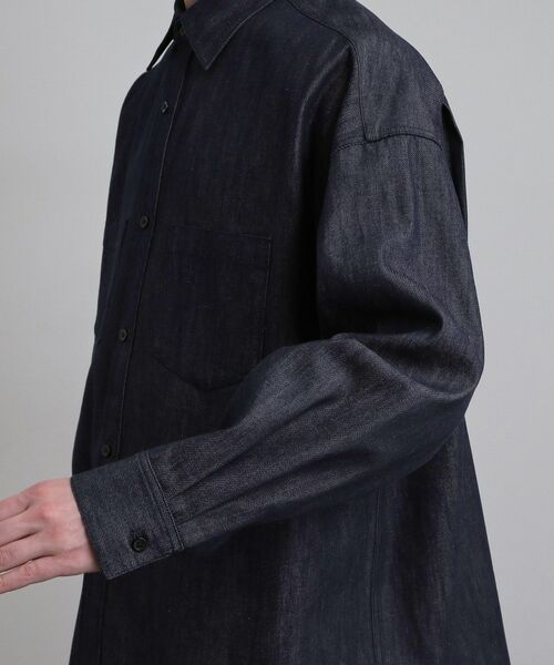 tk.TAKEO KIKUCHI / ティーケー タケオキクチ シャツ・ブラウス | 【色褪せしにくいデニム】Comfy Fadeless Denim Seriesデニムシャツ | 詳細17