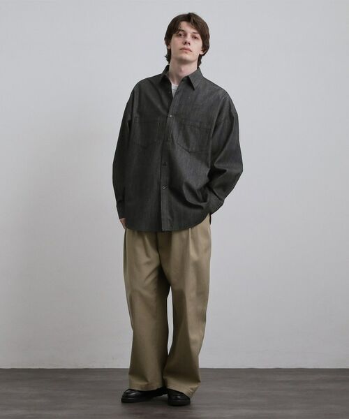 tk.TAKEO KIKUCHI / ティーケー タケオキクチ シャツ・ブラウス | 【色褪せしにくいデニム】Comfy Fadeless Denim Seriesデニムシャツ | 詳細4