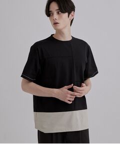 tk.TAKEO KIKUCHI / ティーケー タケオキクチ Tシャツ | ダッシュラインバイカラーTシャツ