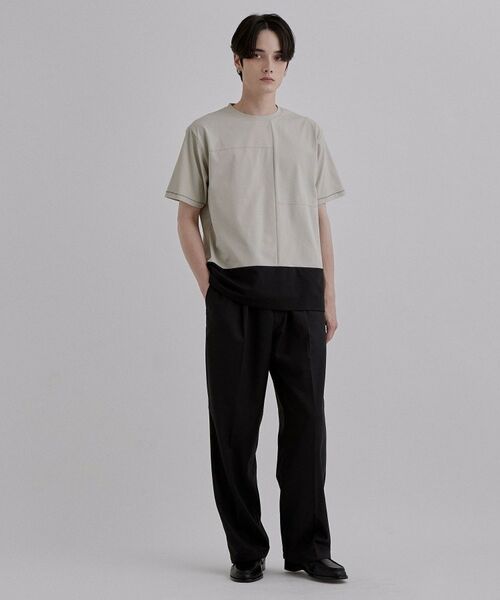 tk.TAKEO KIKUCHI / ティーケー タケオキクチ Tシャツ | ダッシュラインバイカラーTシャツ | 詳細10