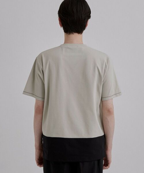 tk.TAKEO KIKUCHI / ティーケー タケオキクチ Tシャツ | ダッシュラインバイカラーTシャツ | 詳細15