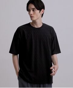 tk.TAKEO KIKUCHI / ティーケー タケオキクチ Tシャツ | バイヤスジャカードTシャツ