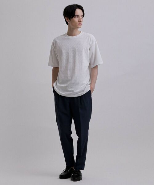 tk.TAKEO KIKUCHI / ティーケー タケオキクチ Tシャツ | バイヤスジャカードTシャツ | 詳細3