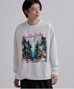 tk.TAKEO KIKUCHI / ティーケー タケオキクチ Tシャツ | ブラシ刺繍長袖Tシャツ