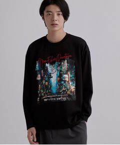 tk.TAKEO KIKUCHI / ティーケー タケオキクチ Tシャツ | ブラシ刺繍長袖Tシャツ