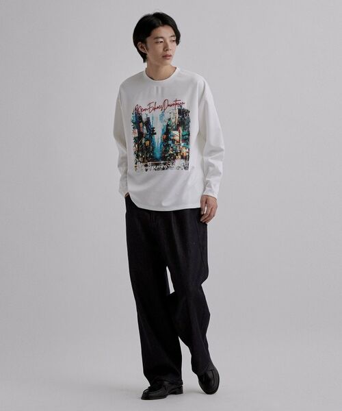 tk.TAKEO KIKUCHI / ティーケー タケオキクチ Tシャツ | ブラシ刺繍長袖Tシャツ | 詳細2