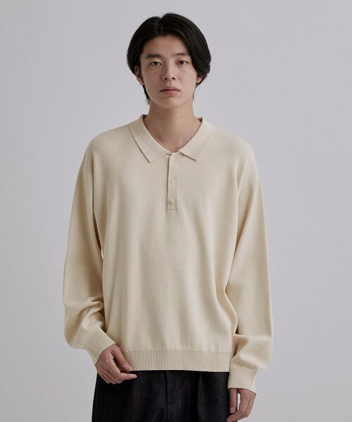 tk.TAKEO KIKUCHI / ティーケー タケオキクチ ニット・セーター | CARE FREE KNITポロシャツ | 詳細1