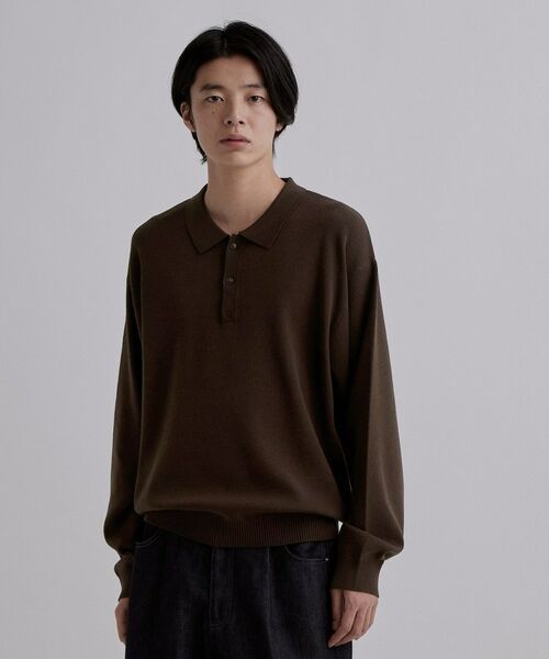 tk.TAKEO KIKUCHI / ティーケー タケオキクチ ニット・セーター | CARE FREE KNITポロシャツ | 詳細9