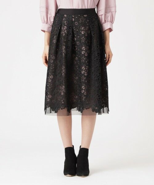 TO BE CHIC (大きいサイズ) / トゥー ビー シック (オオキイサイズ) ロング・マキシ丈スカート | 【L】メッシュケミカル スカート | 詳細5