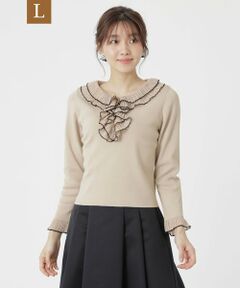 TO BE CHIC (大きいサイズ) / トゥー ビー シック (オオキイサイズ) その他トップス | 【L】レーヨンナイロン ニットプルオーバー