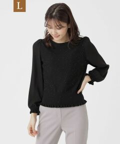 TO BE CHIC (大きいサイズ) / トゥー ビー シック (オオキイサイズ) その他トップス | 【L】スパンコール ニットプルオーバー