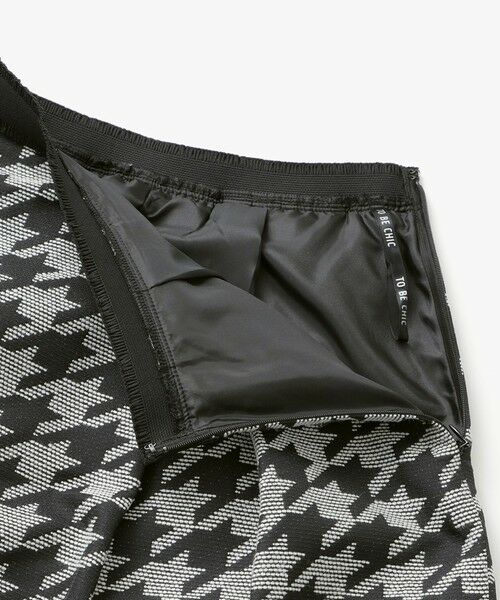 TO BE CHIC (大きいサイズ) / トゥー ビー シック (オオキイサイズ) ロング・マキシ丈スカート | 【L】ハウンドトゥースジャカード スカート | 詳細6