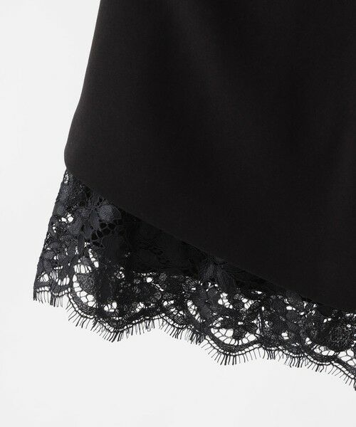 TO BE CHIC (大きいサイズ) / トゥー ビー シック (オオキイサイズ) ロング・マキシ丈ワンピース | 【L】レースコンビダブルクロス ワンピース | 詳細8