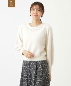 TO BE CHIC (大きいサイズ) / トゥー ビー シック (オオキイサイズ) その他トップス | 【L】フォックスカシミヤファー プルオーバーニット