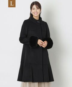 TO BE CHIC (大きいサイズ) / トゥー ビー シック (オオキイサイズ) その他アウター | 【L】ウールビーバー スタンドアウェーカラーコート