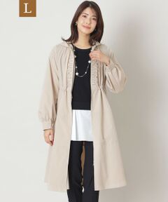 TO BE CHIC (大きいサイズ) / トゥー ビー シック (オオキイサイズ) その他アウター | 【L】フーデッドティアード コート