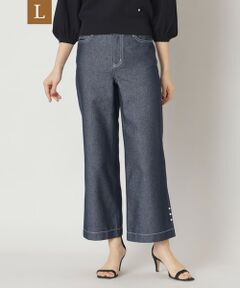 TO BE CHIC (大きいサイズ) / トゥー ビー シック (オオキイサイズ) その他パンツ | 【L】リアクティブデニム ワイドシルエット パンツ