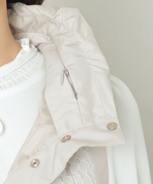 TO BE CHIC (大きいサイズ) / トゥー ビー シック (オオキイサイズ) テーラードジャケット | 【L】ハイカウントタフタ マルチWAYジレ | 詳細8