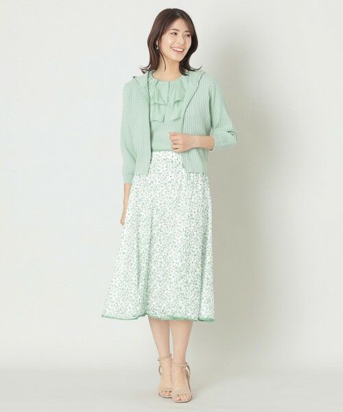 TO BE CHIC (大きいサイズ) / トゥー ビー シック (オオキイサイズ) ブルゾン | 【L】ウェーブニット ジップパーカー | 詳細3