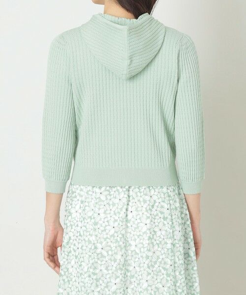 TO BE CHIC (大きいサイズ) / トゥー ビー シック (オオキイサイズ) ブルゾン | 【L】ウェーブニット ジップパーカー | 詳細6