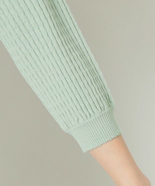 TO BE CHIC (大きいサイズ) / トゥー ビー シック (オオキイサイズ) ブルゾン | 【L】ウェーブニット ジップパーカー | 詳細7