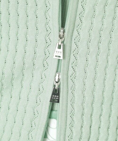 TO BE CHIC (大きいサイズ) / トゥー ビー シック (オオキイサイズ) ブルゾン | 【L】ウェーブニット ジップパーカー | 詳細8