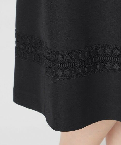 TO BE CHIC (大きいサイズ) / トゥー ビー シック (オオキイサイズ) ロング・マキシ丈ワンピース | 【L】ヘムボーダーレース ワンピース | 詳細9