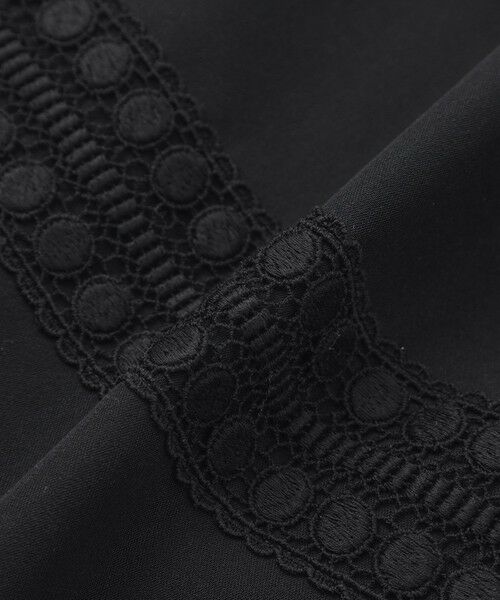 TO BE CHIC (大きいサイズ) / トゥー ビー シック (オオキイサイズ) ロング・マキシ丈ワンピース | 【L】ヘムボーダーレース ワンピース | 詳細10