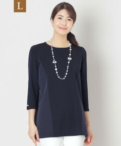 TO BE CHIC (大きいサイズ) / トゥー ビー シック (オオキイサイズ) その他トップス | 【L】レーヨンナイロンニットドッキング チュニック