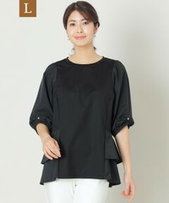 TO BE CHIC (大きいサイズ) / トゥー ビー シック (オオキイサイズ) その他トップス | 【L】タフタコンビティアード チュニック