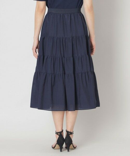 TO BE CHIC (大きいサイズ) / トゥー ビー シック (オオキイサイズ) ロング・マキシ丈スカート | 【L】ブライトクロス ティアードスカート | 詳細5