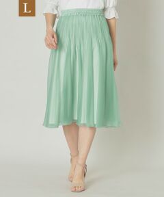 トゥービーシック　大きいサイズ　シフォンスカート セール】 TO BE CHIC (大きいサイズ) / トゥー ビー シック