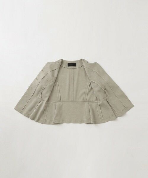 TO BE CHIC (大きいサイズ) / トゥー ビー シック (オオキイサイズ) テーラードジャケット | 【L】リネンライク ブラウスジャケット | 詳細9