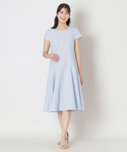 TO BE CHIC (大きいサイズ) / トゥー ビー シック (オオキイサイズ) ロング・マキシ丈ワンピース | 【L】シアサッカー パネルワンピース | 詳細1