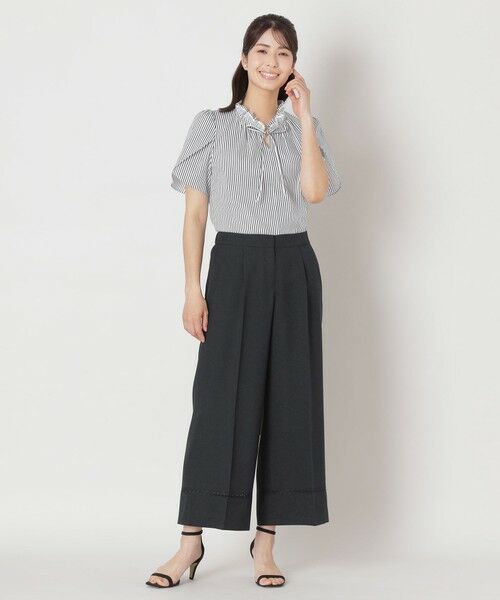 TO BE CHIC (大きいサイズ) / トゥー ビー シック (オオキイサイズ) その他トップス | 【L】カラミストライプ シャツブラウス | 詳細3