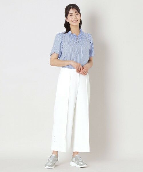 TO BE CHIC (大きいサイズ) / トゥー ビー シック (オオキイサイズ) その他トップス | 【L】カラミストライプ シャツブラウス | 詳細2