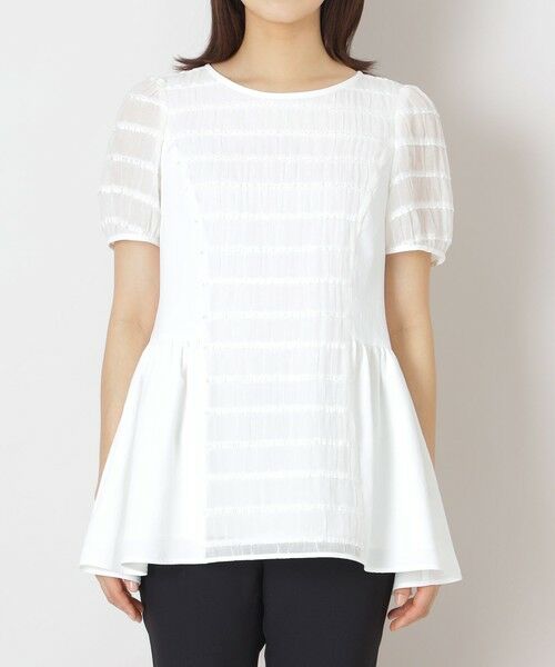 TO BE CHIC (大きいサイズ) / トゥー ビー シック (オオキイサイズ) その他トップス | 【L】ジャカードタック チュニック | 詳細3