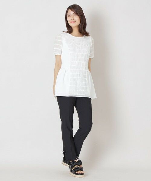 TO BE CHIC (大きいサイズ) / トゥー ビー シック (オオキイサイズ) その他トップス | 【L】ジャカードタック チュニック | 詳細1